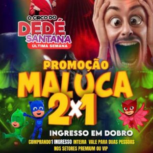 Ingresso Illusion Circus | Paraopeba - MG | 13/01/2026 - Terça-Feira